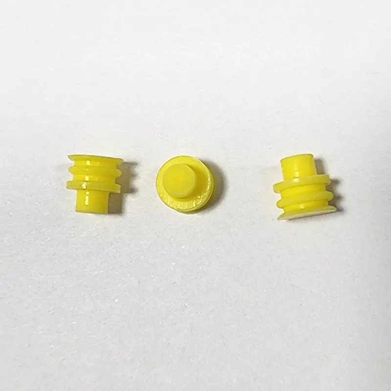 Plug Konektor Tombol Kuning Kuning